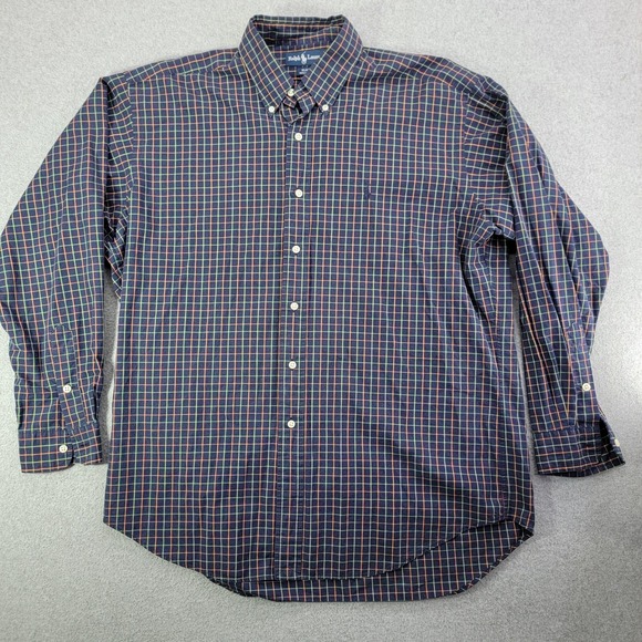 Ralph Lauren Other - Ralph Lauren Shirt Mens Large Blue Check Long Sleeve Button Down Blake Cotton